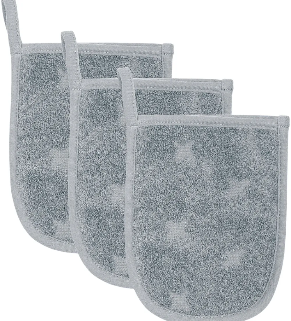Müsli Vaskeklude|Pleje- Og Toiletartikler*Badehandsker - 3-pak - 14x18 cm - Jasmin Blue
