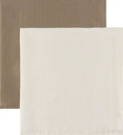 Müsli Stofbleer|Pusletid*Stofbleer - 2-pak - 75x75 - Balsam Cream/Walnut