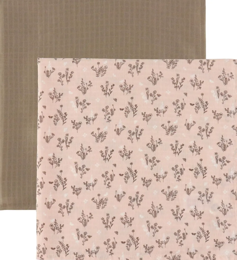 Müsli Stofbleer|Pusletid*Stofbleer - 2-pak - 75x75 - Flora - Nightingale/Balsam Cre