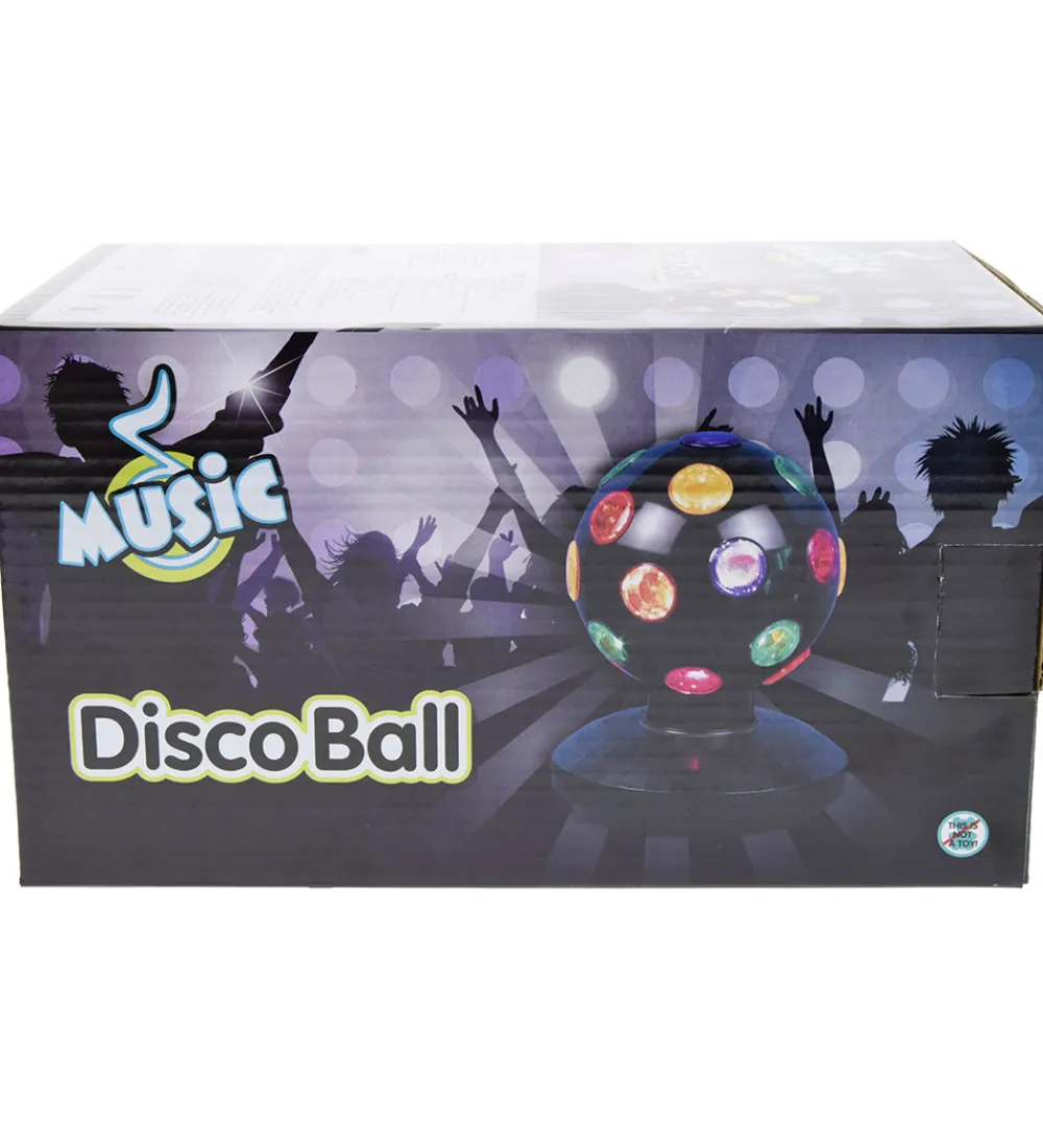 Lamper-Music Diskokugle - 10 cm - sort