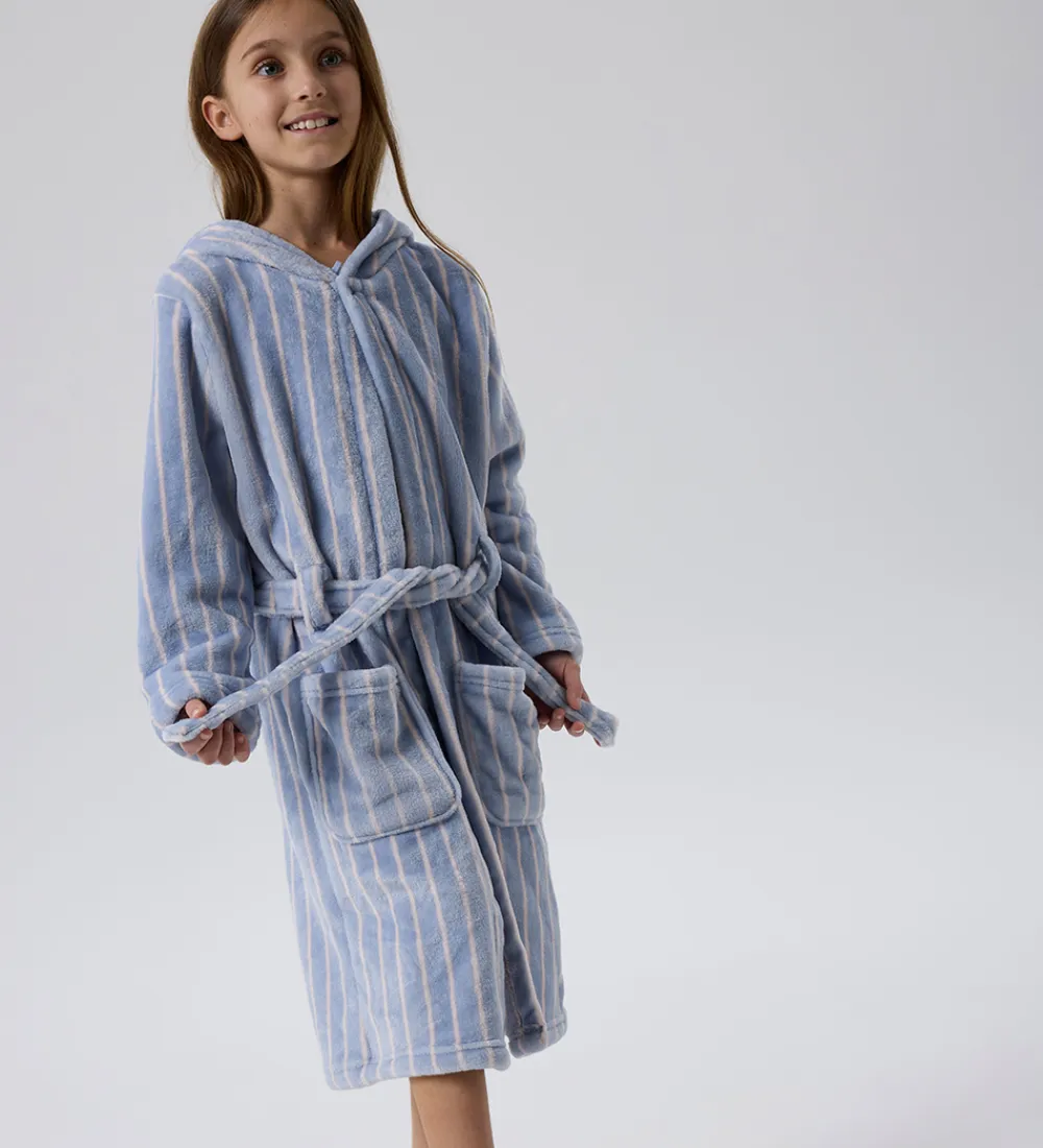 Badekåber-Name It Badekåbe - Velour - NkfRose - Kentucky Blue