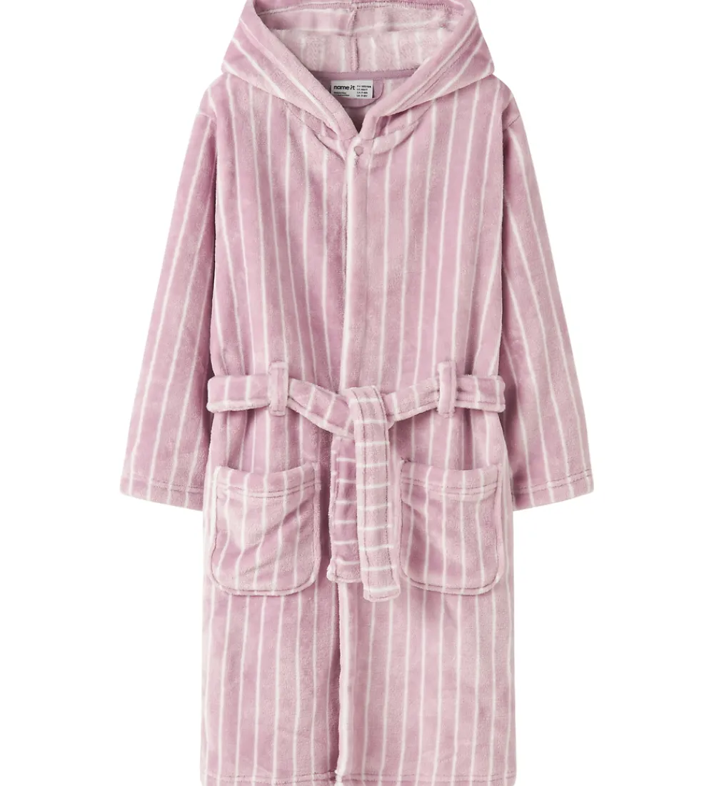 Badekåber-Name It Badekåbe - Velour - NkfRose - Keepsake Lilac