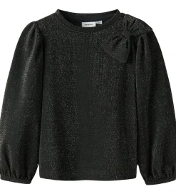 Name It Juletøj*Bluse - NmfRoisin - Sort m. Glimmer