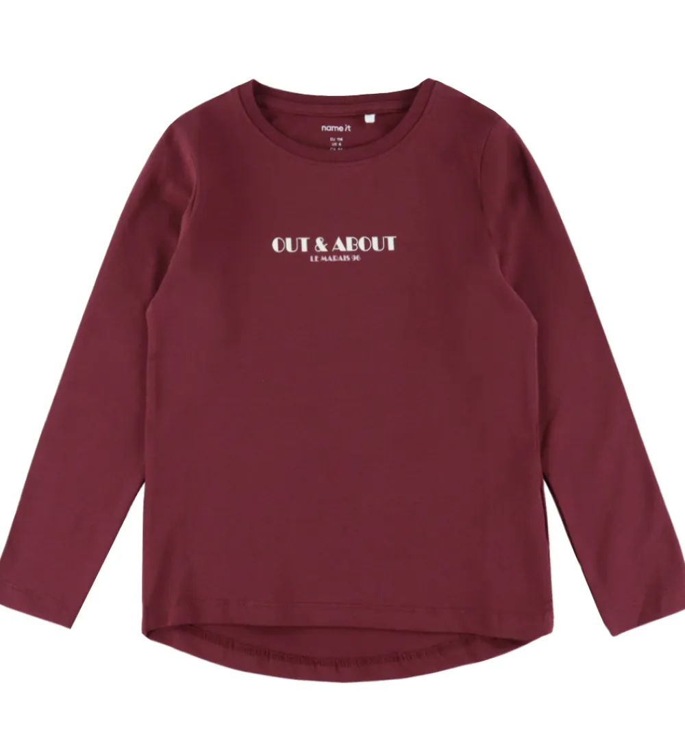 Name It Juletøj*Bluse - NmfVix - Burgundy/Out And About