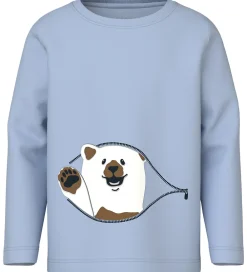Name It Bluser*Bluse - NmmVux - Kentucky Blue/Bear Hi