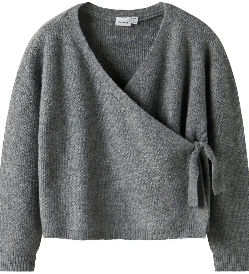 Bluser-Name It Bluse - Strik - NkfSanie - Grey Melange