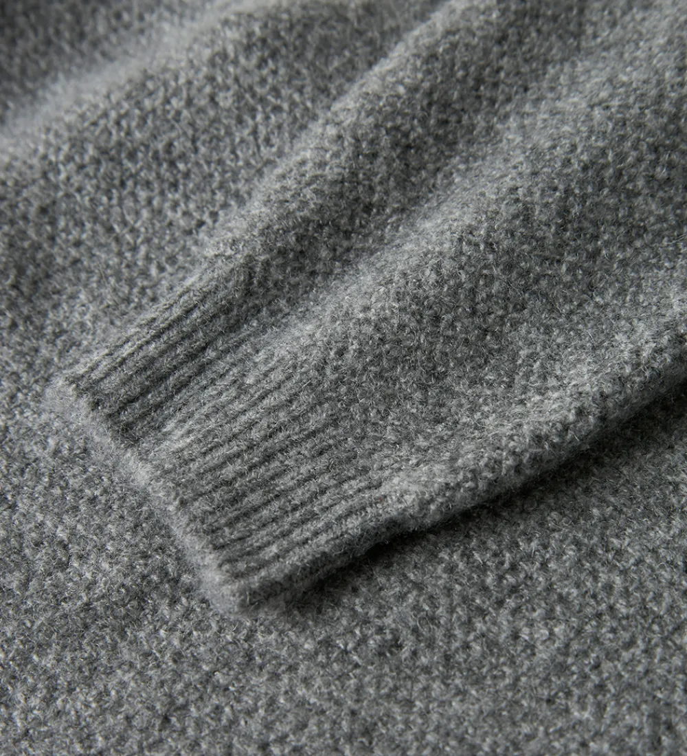 Bluser-Name It Bluse - Strik - NkfSanie - Grey Melange