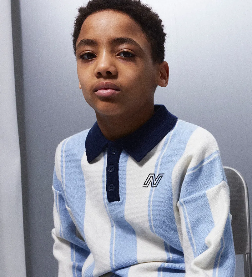 Name It Bluser*Bluse - Strik - Viskoseblanding - NkmSima - Kentucky Blu
