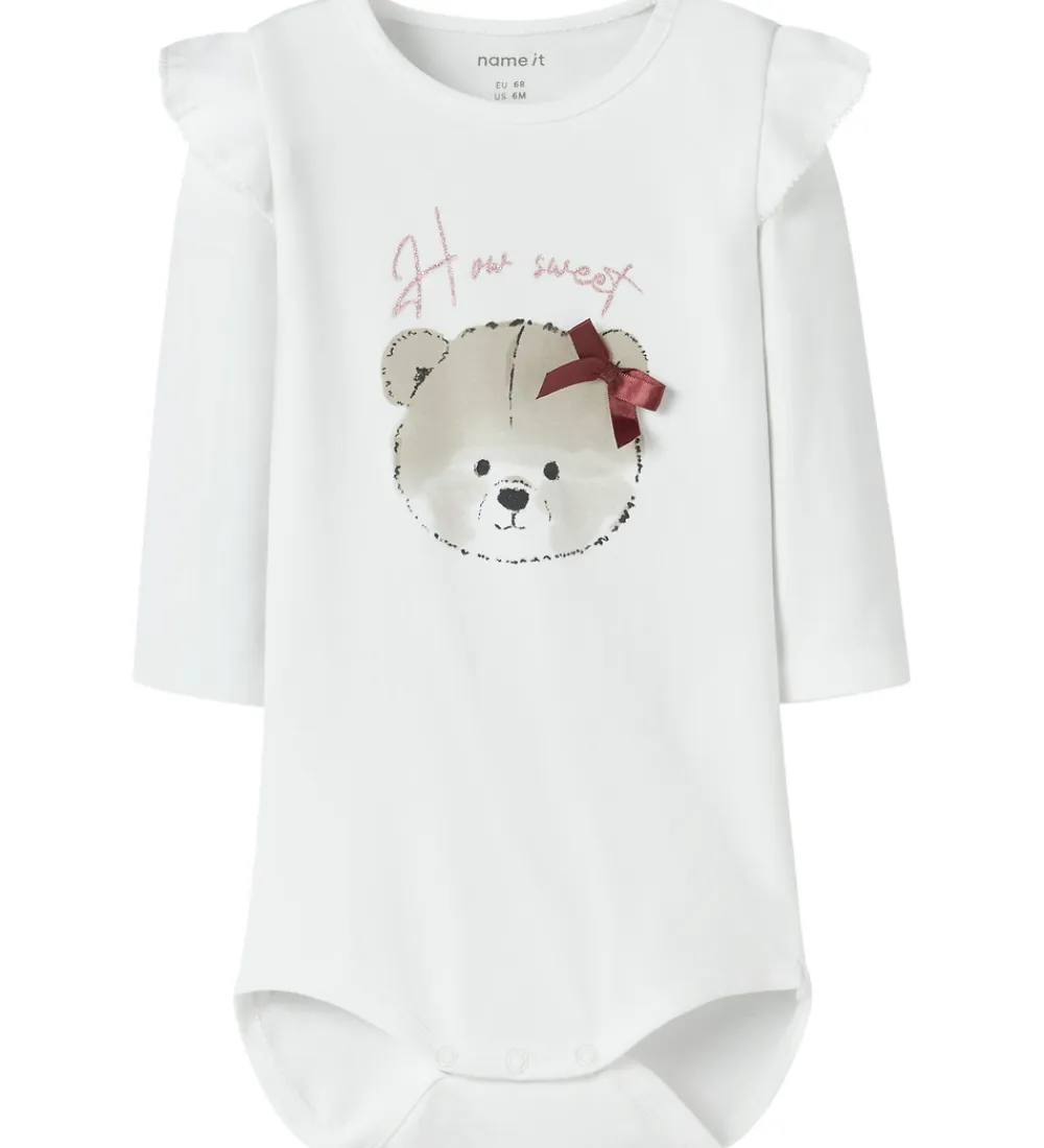 Name It Bodyer*Body l/æ - NbfRindy - Bright White