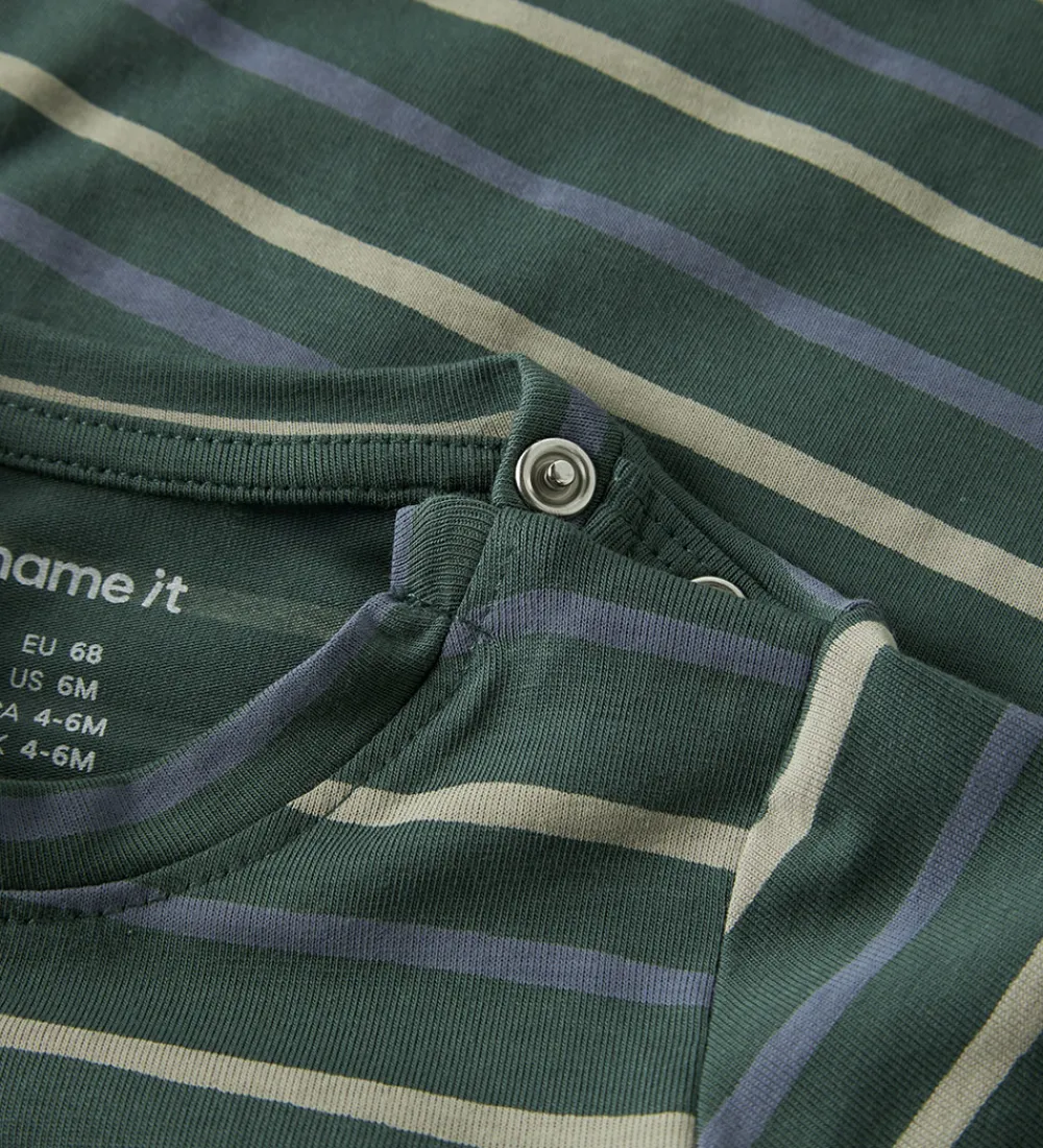 Bodyer-Name It Body l/æ - NbmVroels - Bistro Green/Stripes