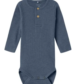 Bodyer|Drengetøj-Name It Body l/æ - Rib - NbmKab - Vintage Indigo/Melange