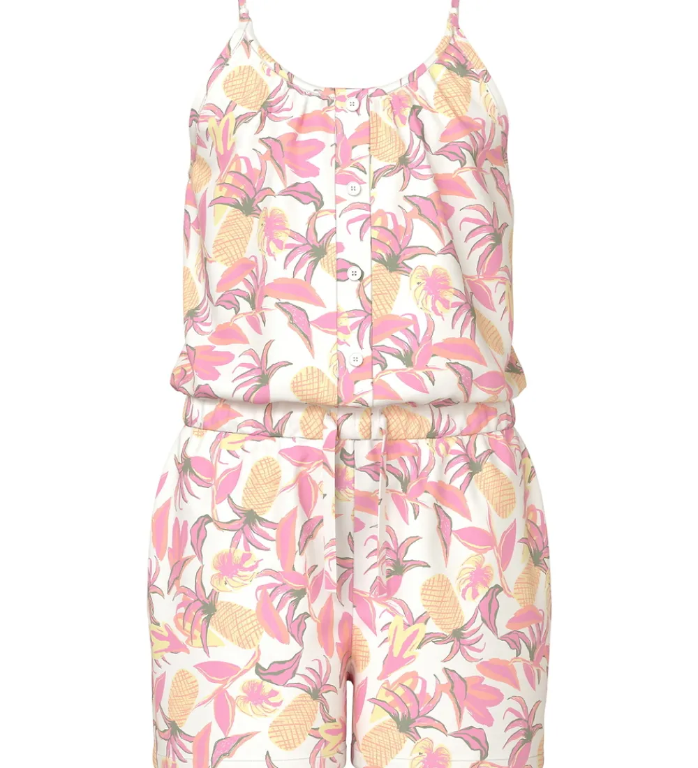 Name It Sommerdragter*Buksedragt - NkfVinaya - Cloud Dancer/Pineapple