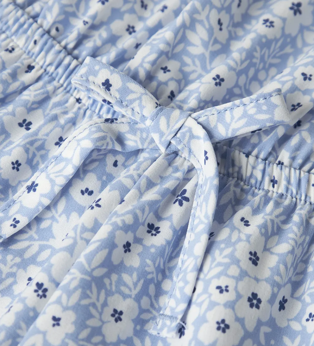 Name It Sommerdragter|Buksedragter*Buksedragt - NkfVianya - Serenity/White Flower