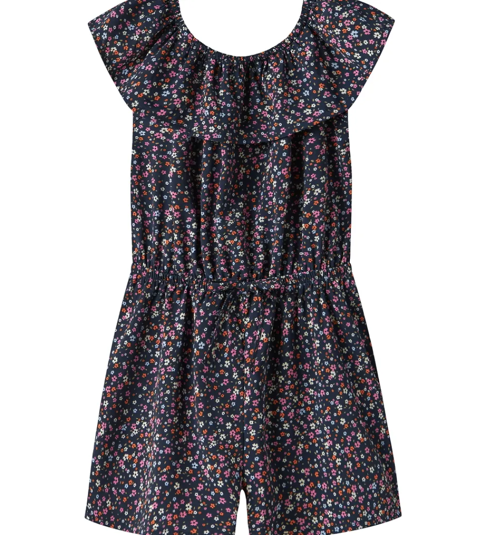 Name It Buksedragter*Buksedragt - NmfVinaya - Navy Blazer/Color Flower