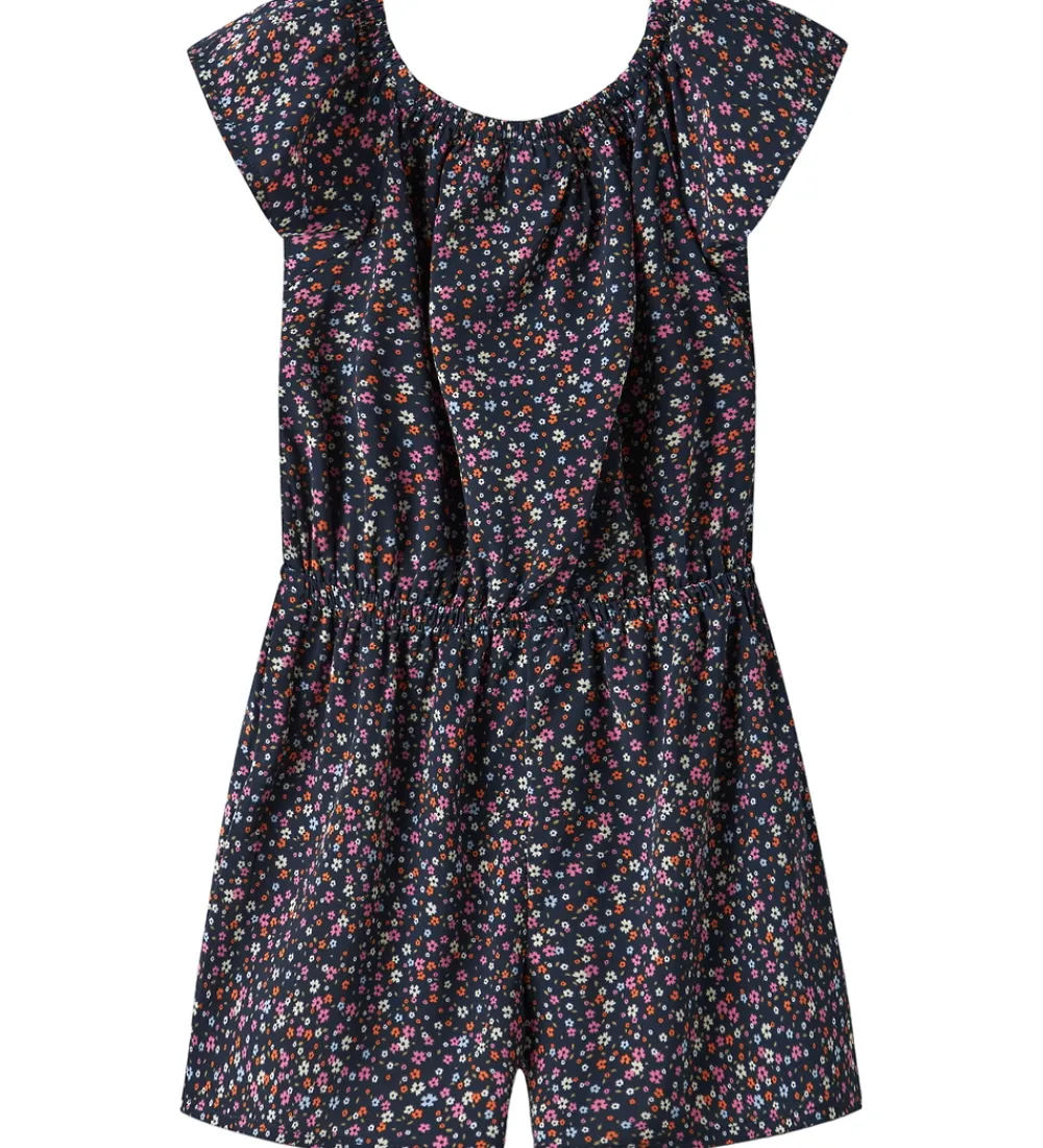 Name It Buksedragter*Buksedragt - NmfVinaya - Navy Blazer/Color Flower