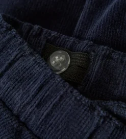 Bukser Og Jeans-Name It Bukser - Fløjsvelour - NbmBen - Baggy - Navy Blazer