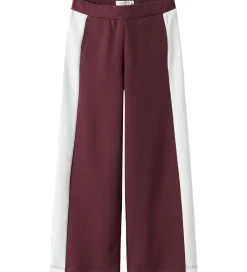 Bukser Og Jeans-Name It Bukser - Piqué - NkfRivea - Wide - Burgundy