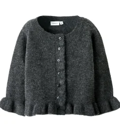 Name It Cardigans*Cardigan - Strik - NmfSupia - Mørkegråmeleret
