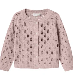 Striktrøjer-Name It Cardigan - Strik - NmfLeslie - Burnished Lilac