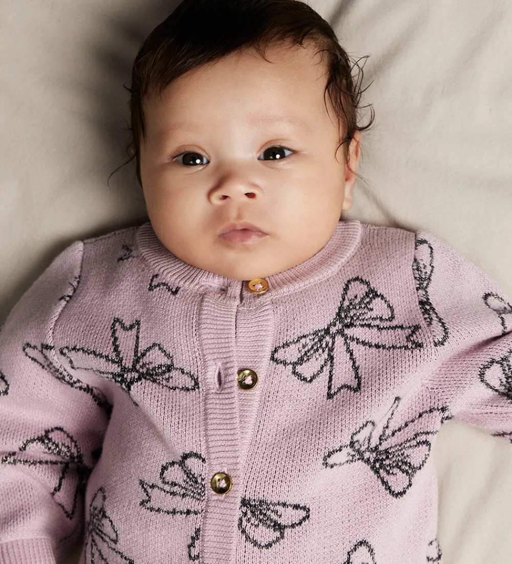 Name It Juletøj|Cardigans*Cardigan - Strik - NbfRebowie - Keepsake Lilac