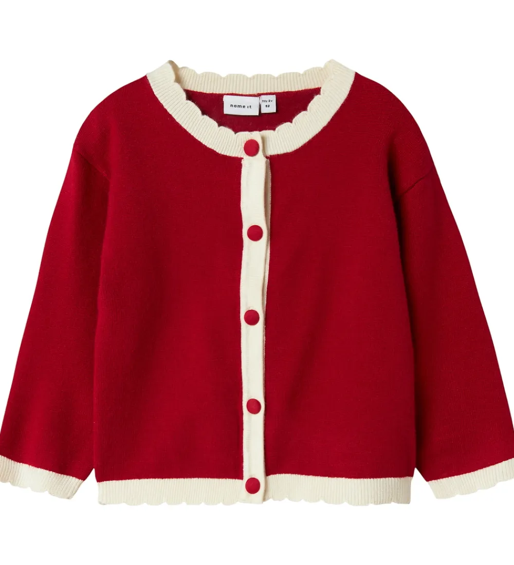 Name It Cardigans*Cardigan - Strik - NmfRalbo - Jester Red