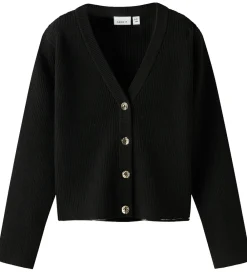 Name It Striktrøjer*Cardigan - Strik - Rib - NkfLarenLise - Sort