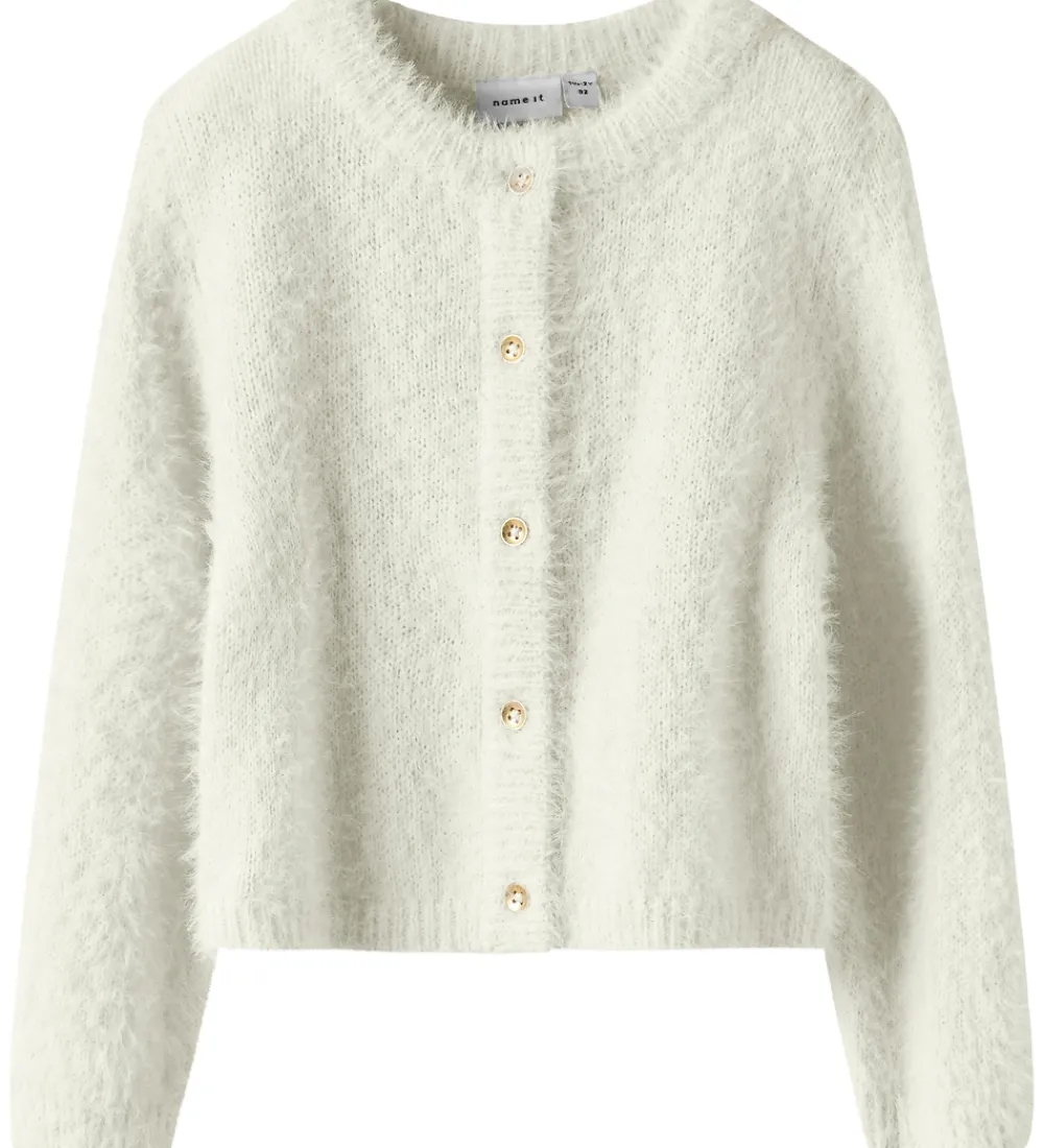 Name It Cardigans*Cardigan - Strik - NmfRevera - Cloud Dancer