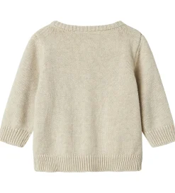 Name It Striktrøjer*Cardigan - Strik - NbfLinie - Peyote Melange m. Print