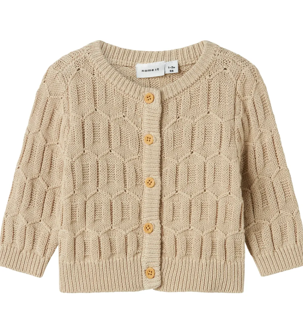 Striktrøjer-Name It Cardigan - Strik - NbnLomma - Peyote