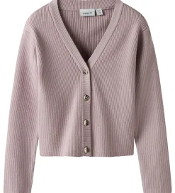 Striktrøjer-Name It Cardigan - Strik - Rib - NkfLarenlise - Burnished Lilac