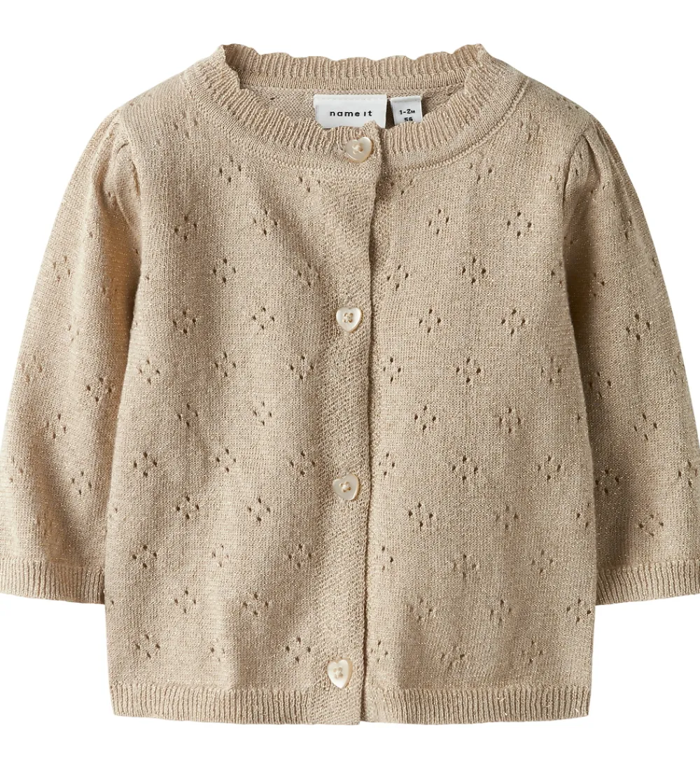 Name It Cardigans*Cardigan - Strik - NbfRolia - Cement