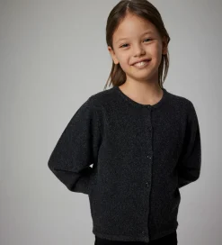 Name It Striktrøjer*Cardigan - Strik - NkfSaluna - Dark Grey Melange