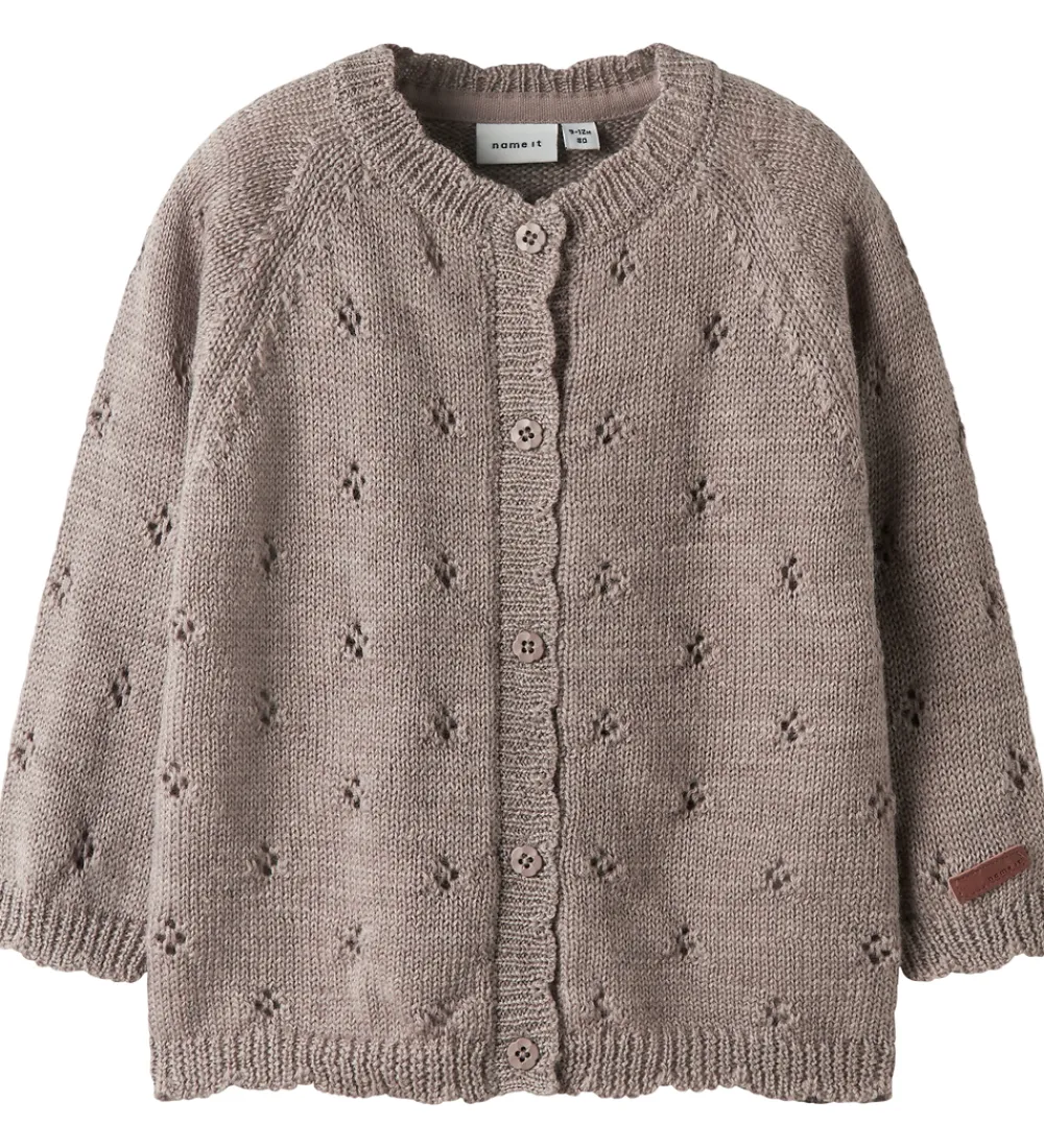 Name It Striktrøjer*Cardigan - Uld - Strik - NbfWrilla - Satellite
