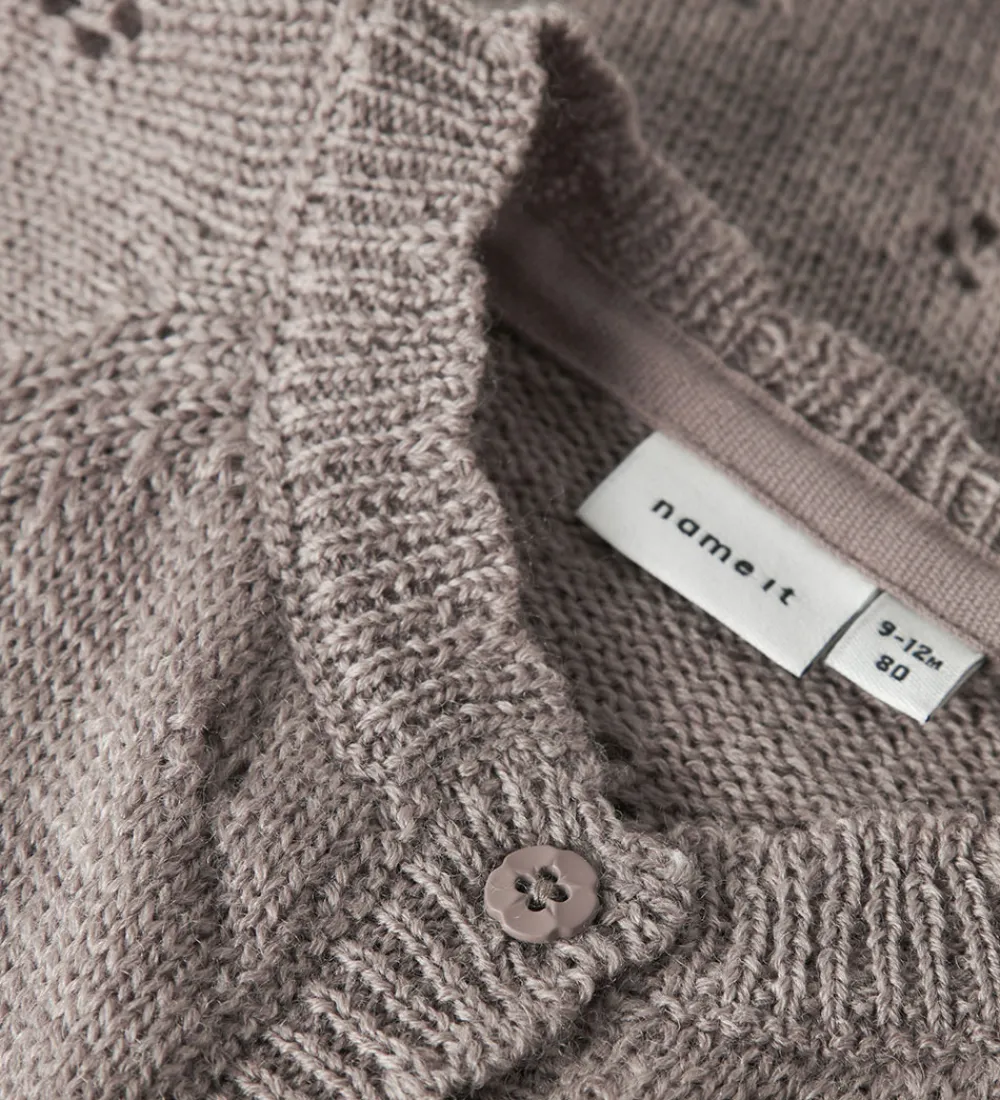 Name It Striktrøjer*Cardigan - Uld - Strik - NbfWrilla - Satellite