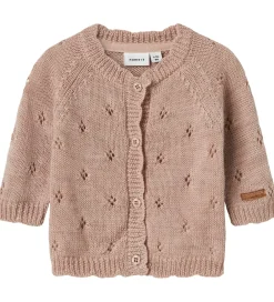 Name It Striktrøjer*Cardigan - Uld - Strik - NbfWrilla - Shadow Gray