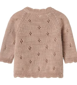 Name It Striktrøjer*Cardigan - Uld - Strik - NbfWrilla - Shadow Gray