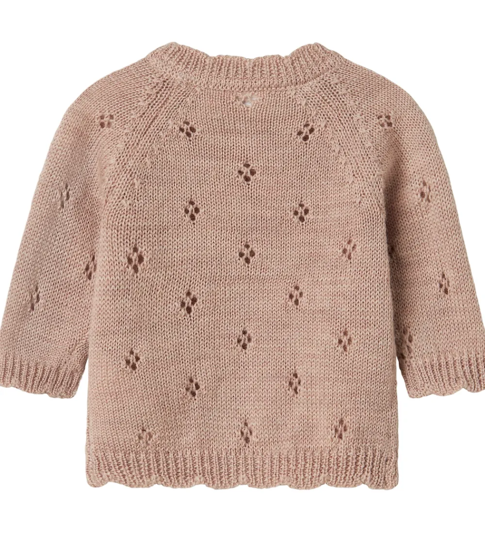 Name It Striktrøjer*Cardigan - Uld - Strik - NbfWrilla - Shadow Gray