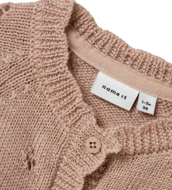 Name It Striktrøjer*Cardigan - Uld - Strik - NbfWrilla - Shadow Gray