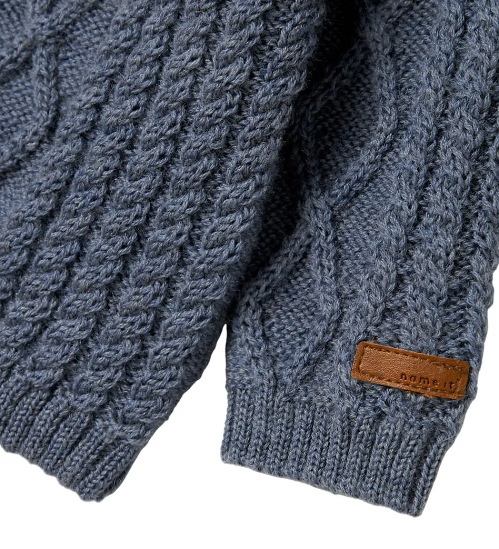 Striktrøjer-Name It Cardigan - Uld - Strik - NbmWrilla - Folkstone Gray