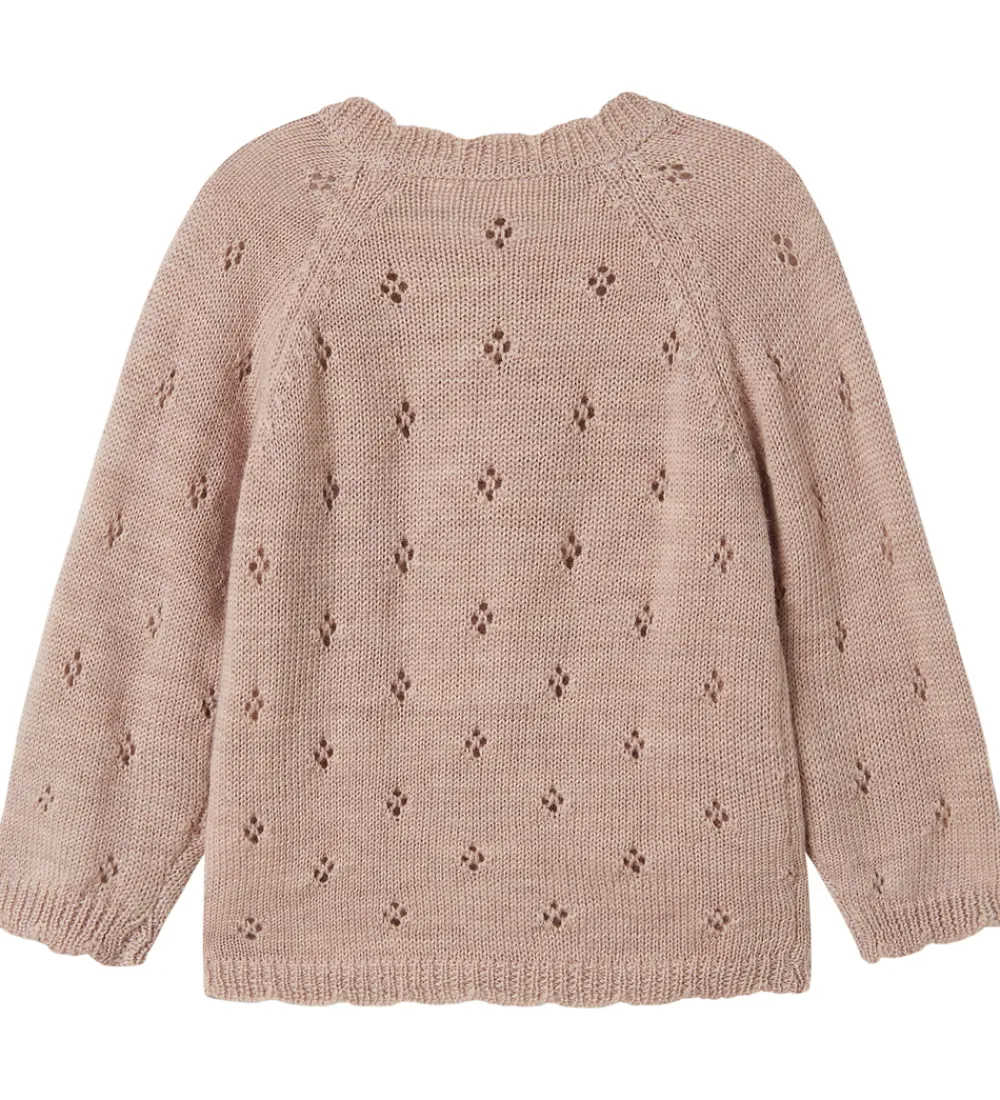 Striktrøjer-Name It Cardigan - Uld - Strik - NmfWrilla - Shadow Gray