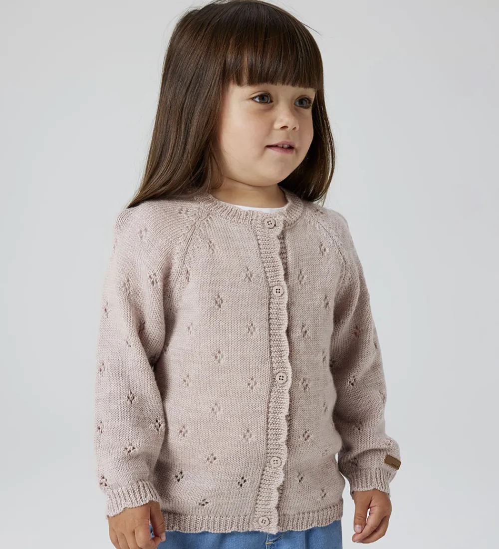 Striktrøjer-Name It Cardigan - Uld - Strik - NmfWrilla - Shadow Gray