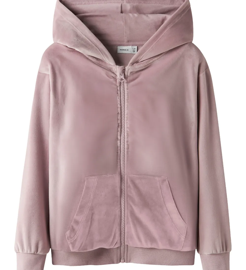 Name It Cardigans*Cardigan - Velour - NkfSelour - Keepsake Lilac