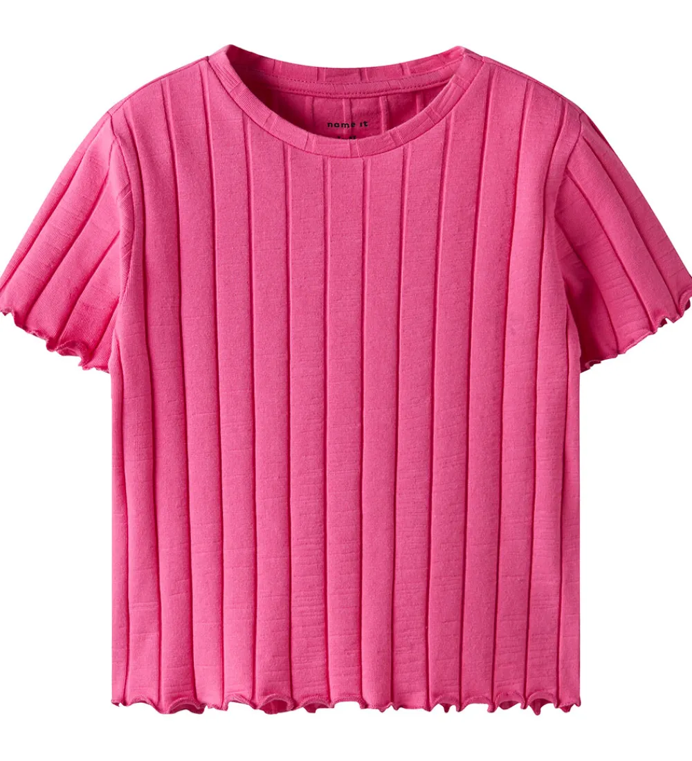 Name It Toppe*Crop Top - NkfNoralina - Carmine Rose