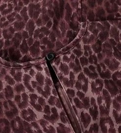 Name It Kjoler*Denimkjole - NkfLeo - Burgundy/Leo
