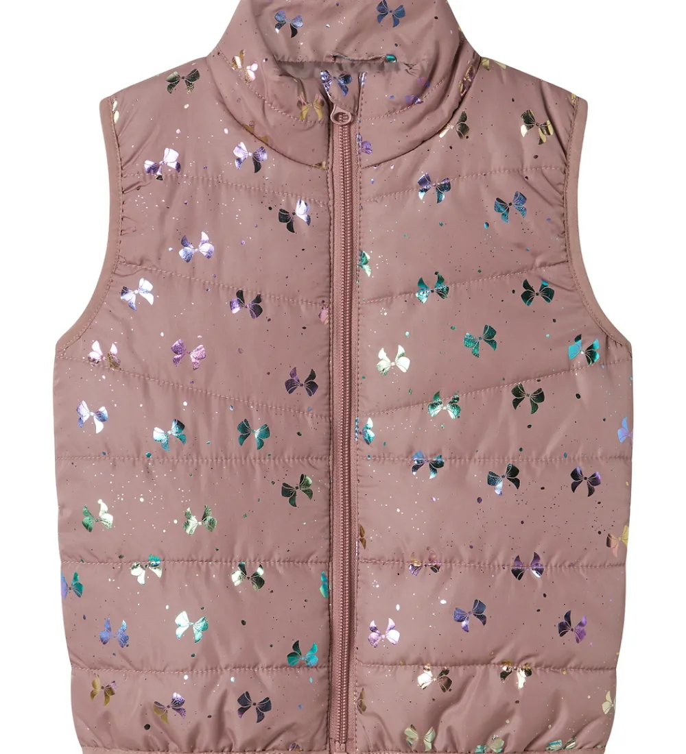 Veste|Dunveste Og Dyneveste-Name It Dynevest - NmfMylane - Woodrose m. Sløfer