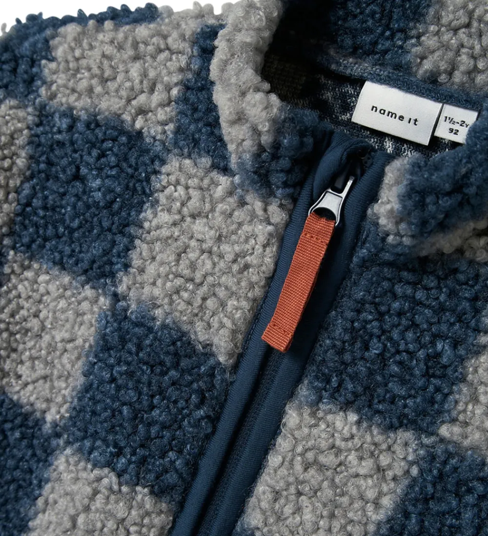 Name It Fleece*Fleccejakke - Teddy - NmmOrlando - Insignia Blue
