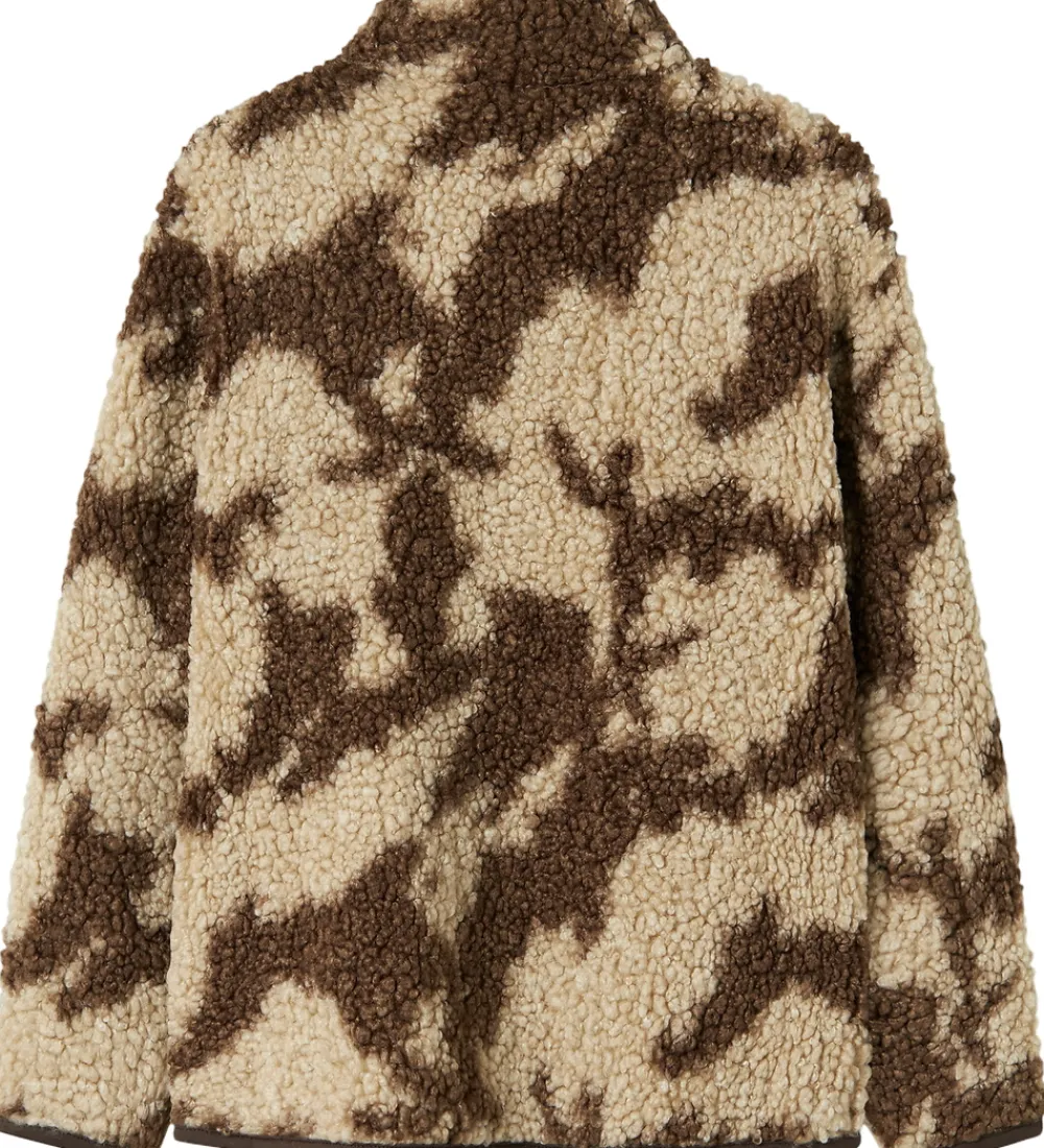 Fleece-Name It Fleecejakke - NkmOzias - Island Fossil/Delicioso