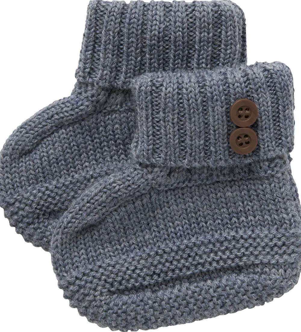 Hjemmesko-Name It Futter - Uld - Strik - NbmWrilla - Folkstone Gray