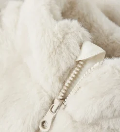 Name It Fleece*Jakke - Imiteret Pels - NkfMila - Moonbeam