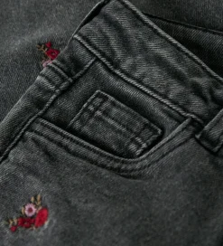Juletøj|Bukser Og Jeans-Name It Jeans - Noos - Mom - NmfBella - Medium Grey Denim/Flower